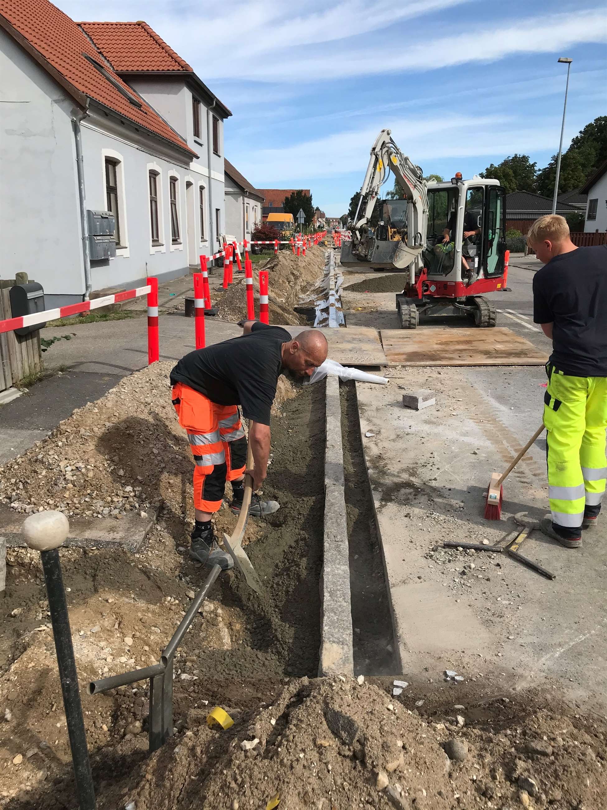 kantstens arbejder cykelsti frederiksværk strandvej.